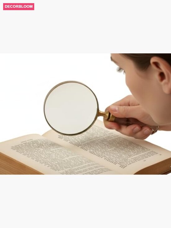 Decorative Magnifying Glass with Diamond Glass Handle Reading Aid main image 6